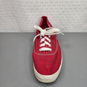 Keds Taylor Swift Red Album Women's Sneaker White Lace-Up Casual Shoe Size 7.5